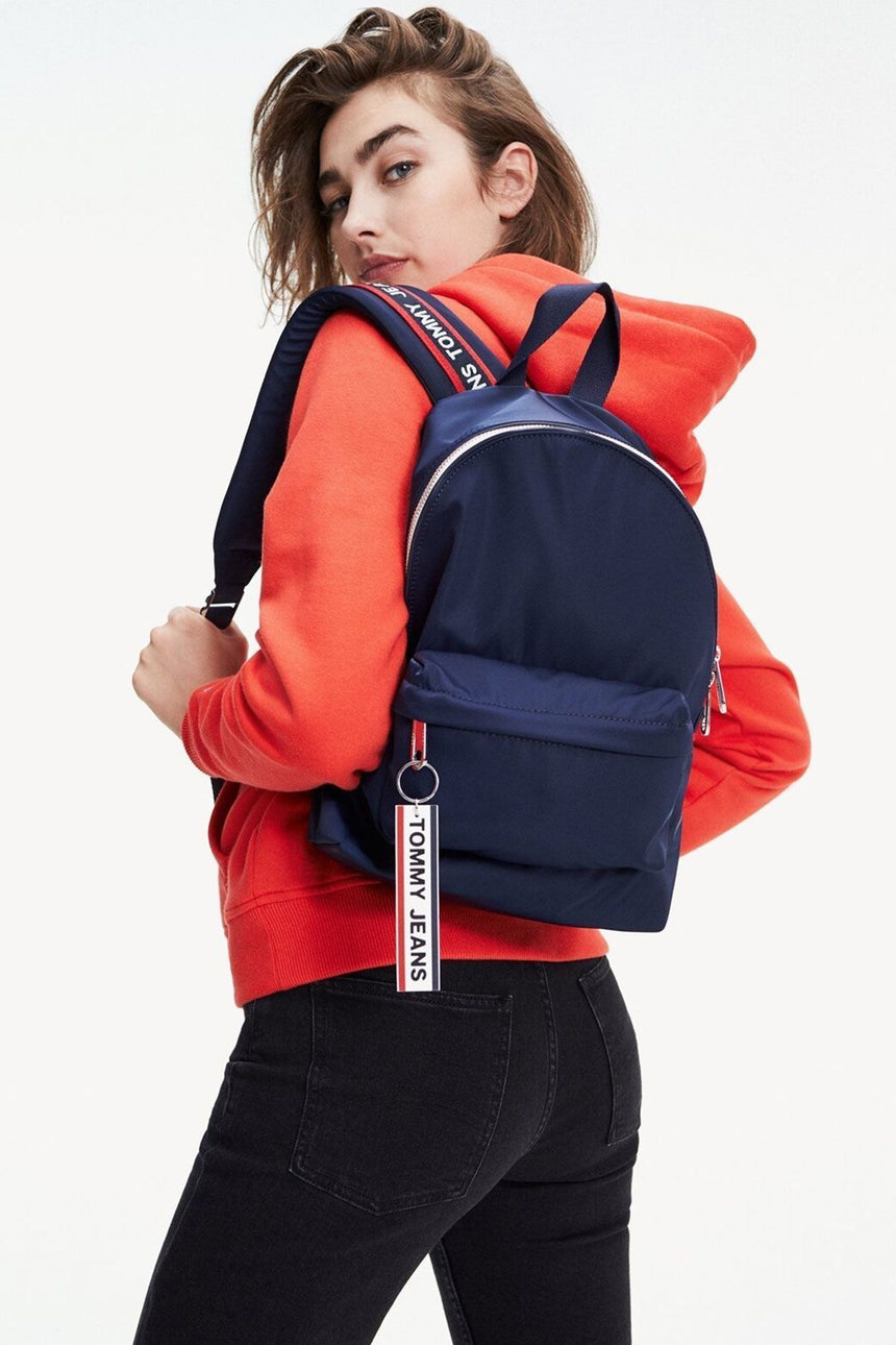 Tommy Hilfiger Logo Tape Mi Sırt Çantası Navy Blue
