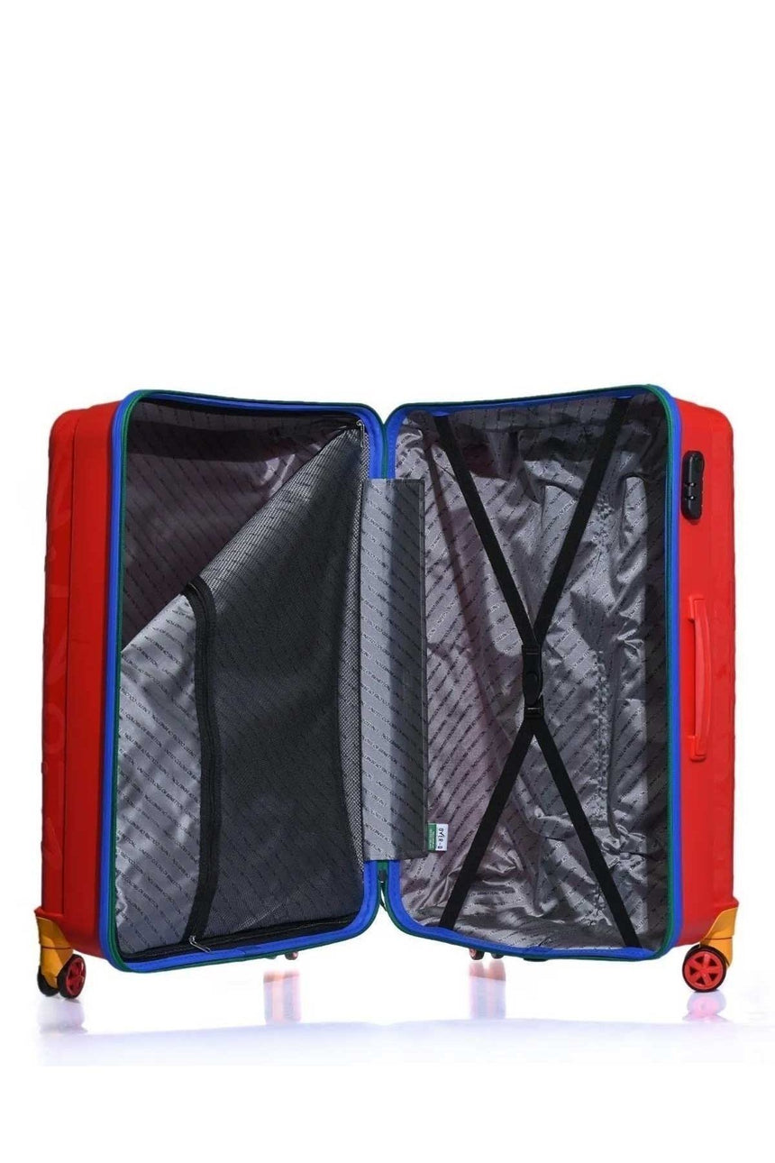 Benetton Büyük Boy 70 Cm Valiz Kırmızı