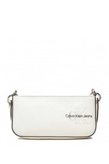 Calvin Klein Sculpted Shoulder Pouch Two Tone Kadın Omuz Çantası Warm White