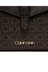 Calvin Klein Mono Scale Çapraz Askılı Kadın Çantası Brown Mono