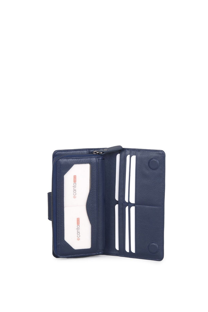 Grande 3 Blok Kadın El Portföyü Lacivert