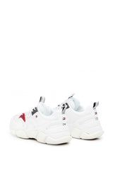 Tommy Hilfiger Wmn Chunky Mixed Textile Trainer Kadın Ayakkabı White Mixed