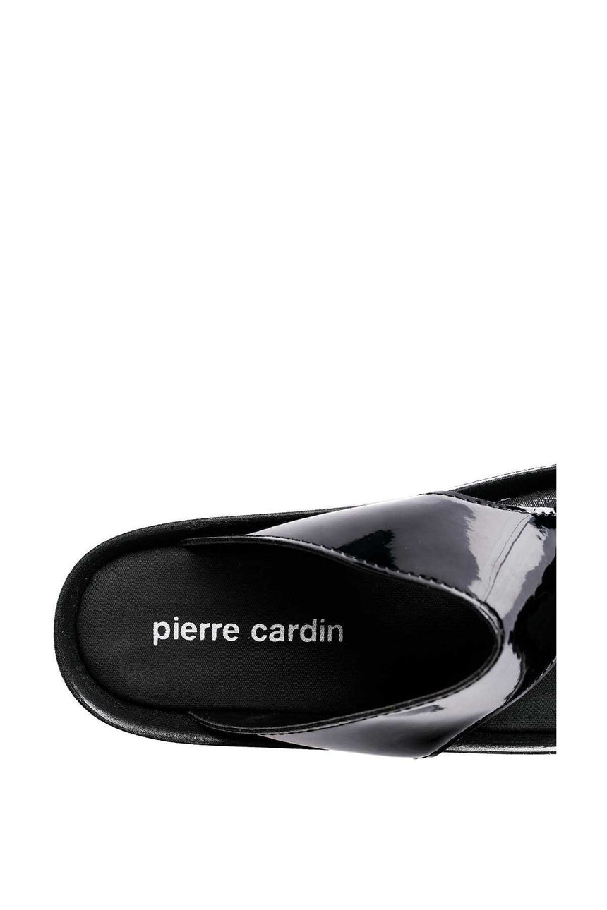 Pierre Cardin Kadın Terlik Rugan Siyah