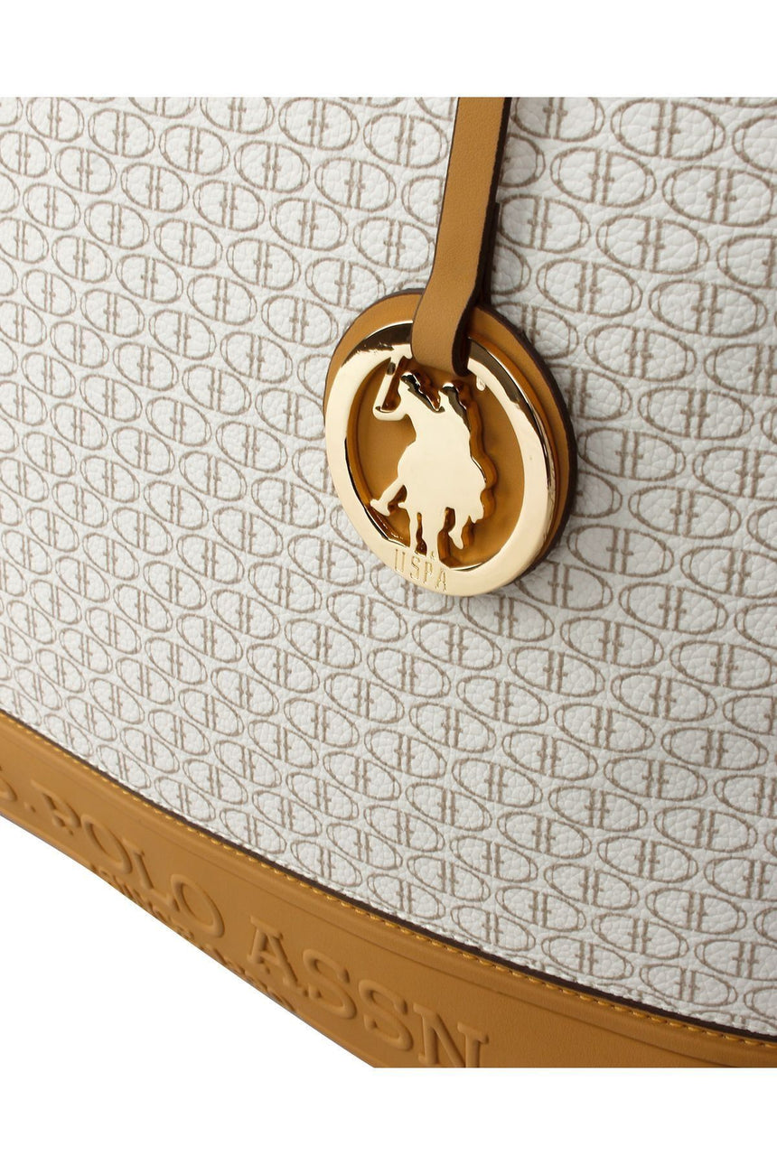 U.s Polo Assn. Kadın Omuz Çantası Bej - Capicino