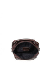 ÇÇS 4 Bölmeli Çapraz Askılı Erkek Çantası Dark Brown