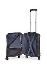 ÇÇS Kroko Kabartma Yüzey Kabin Boy Valiz Yeşil