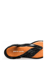 Pierre Cardin Parmak Arası Kadın Terlik Siyah