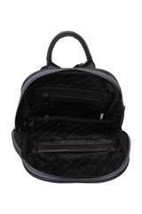 Benetton Ön Fermuar Detaylı Kadın Sırt Çantası Platin - Siyah