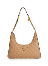 Guess Gıully Top Zıp Kadın Omuz Çantası Beige