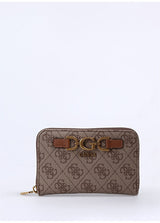 Guess Dagan Medium Monogram Cüzdan Latte Logo