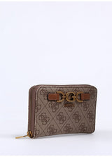 Guess Dagan Medium Monogram Cüzdan Latte Logo