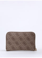 Guess Dagan Medium Monogram Cüzdan Latte Logo