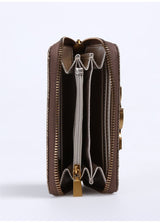 Guess Dagan Medium Monogram Cüzdan Latte Logo