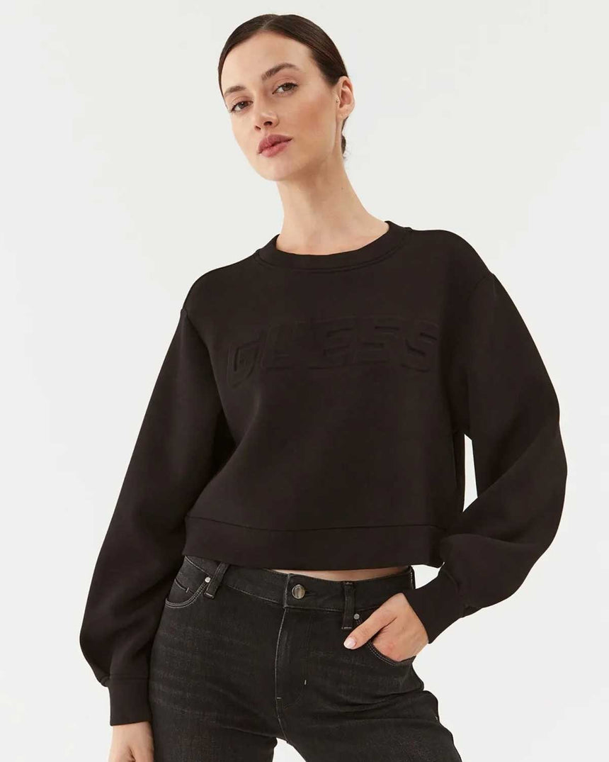 Guess Cindra Kabartma Logolu Sweatshirt