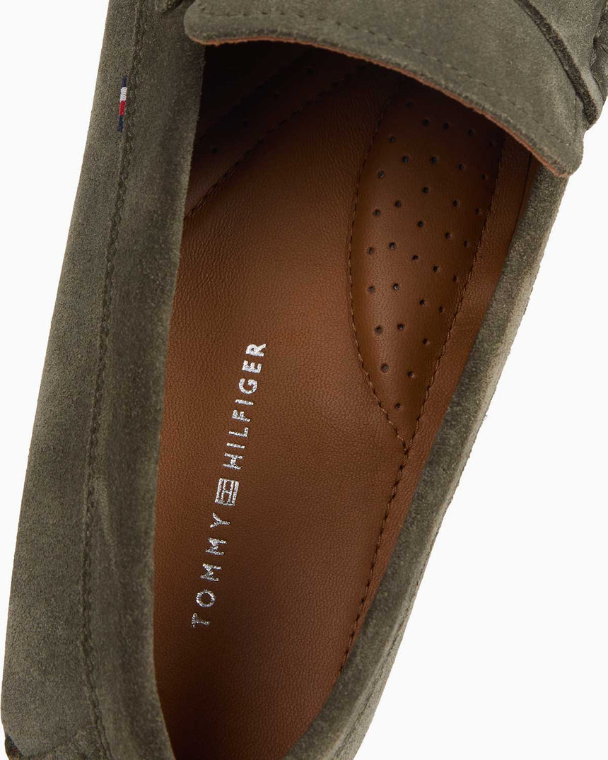 Tommy Hilfiger Casual Driver Süet Ayakkabı Army Green