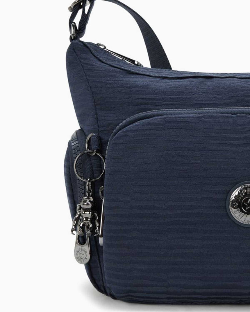 Kipling Gabbie S Elevated Jacquard Omuz Çantası Night Ocean