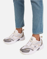 Calvin Klein Retro Tennis Logo Detaylı Sneakers Bright White/C White/Charcoal Grey