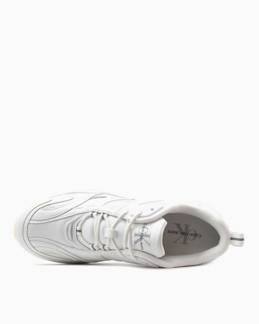 Calvin Klein Tennis Lace Up Logolu Sneakers Triple White