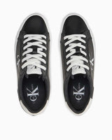Calvin Klein Flatform Lace Up Sneakers Black/Bright White