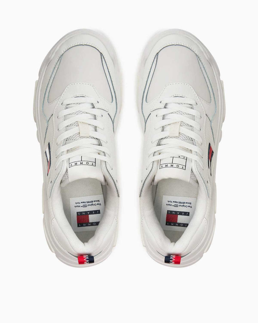 Tommy Hilfiger Lightweight Hybrid Runner Sneaker Ecru