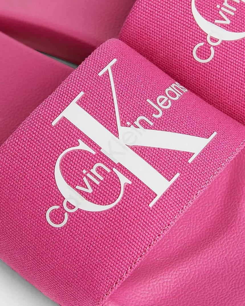 Calvin Klein Slide Monogram Flip Flops Logolu Terlik Pink