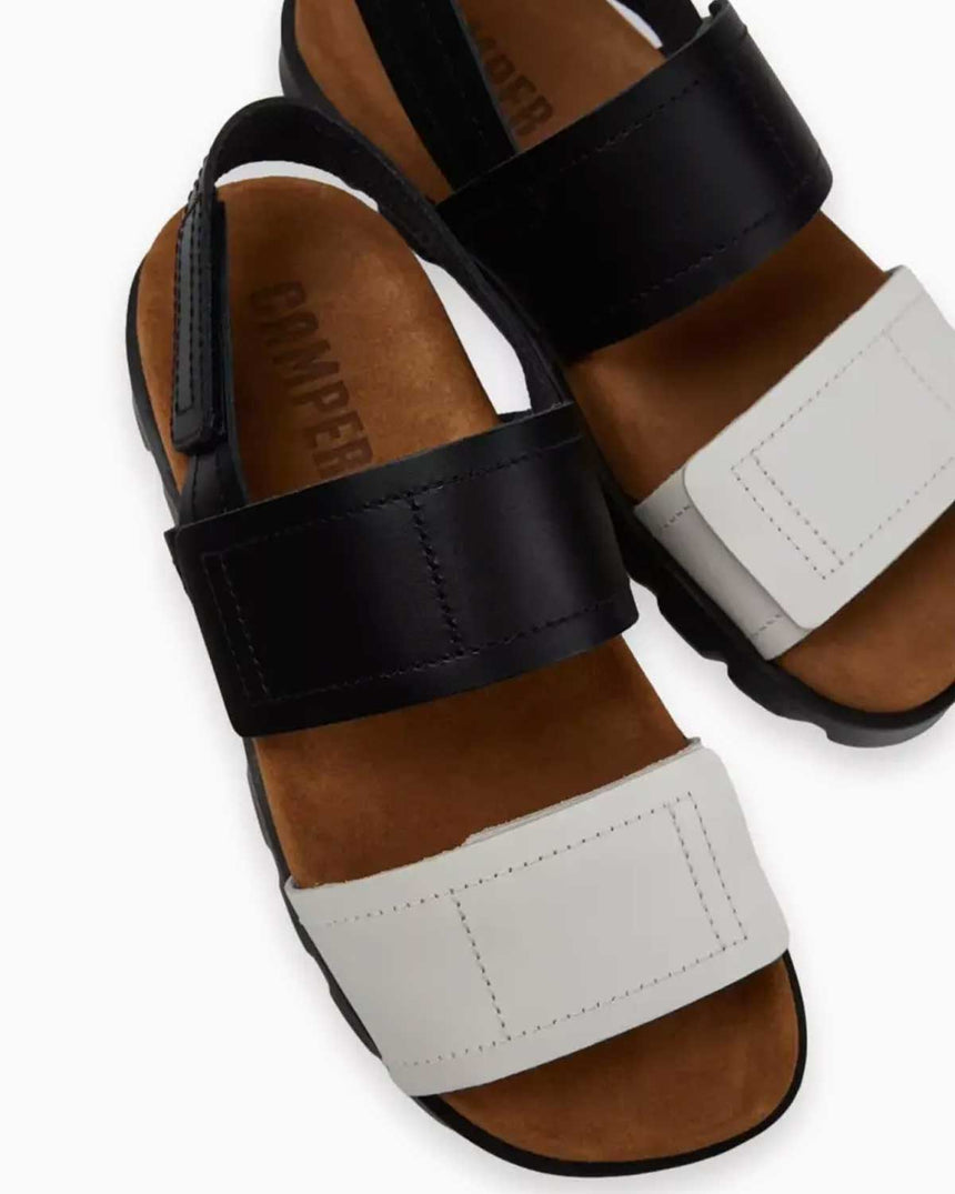 Camper Brutus Sandalet Siyah - Beyaz