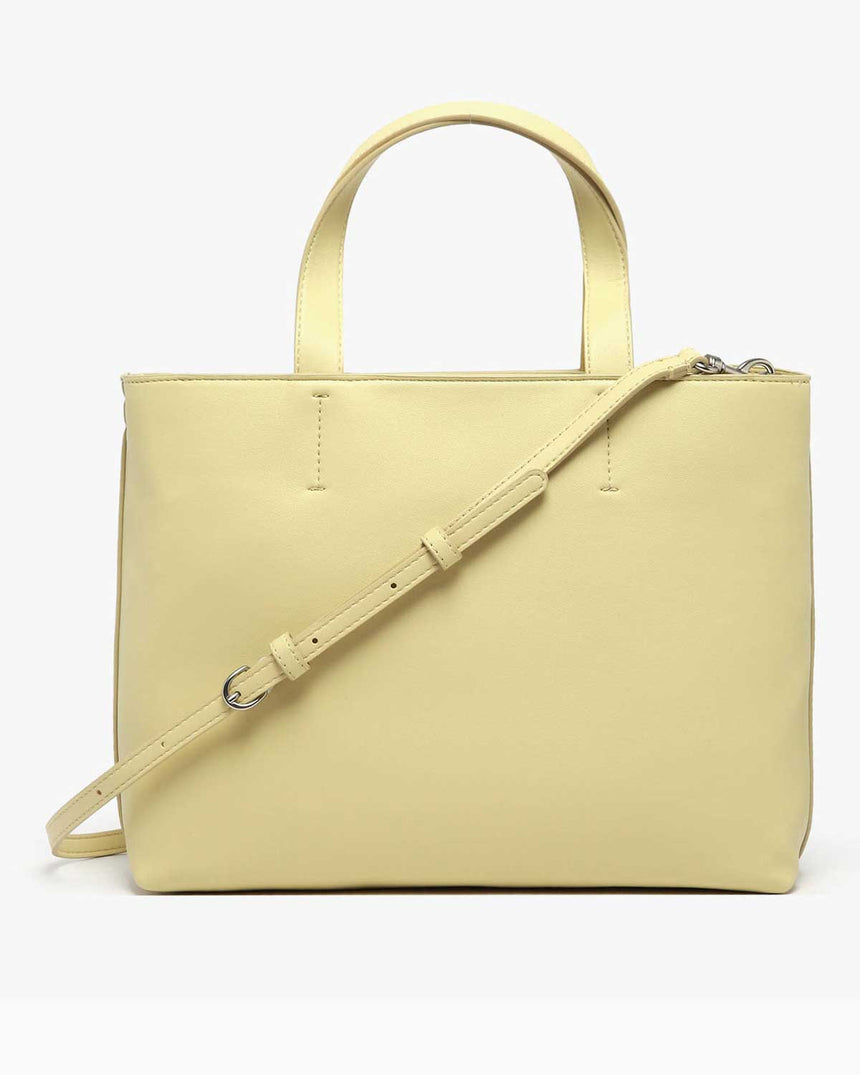 Calvin Klein Kabartmalı Mini Tote Kadın El Çantası Parsnip