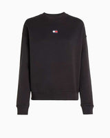 Tommy Hilfiger Badge Crew Pullover Sweatshirts Black