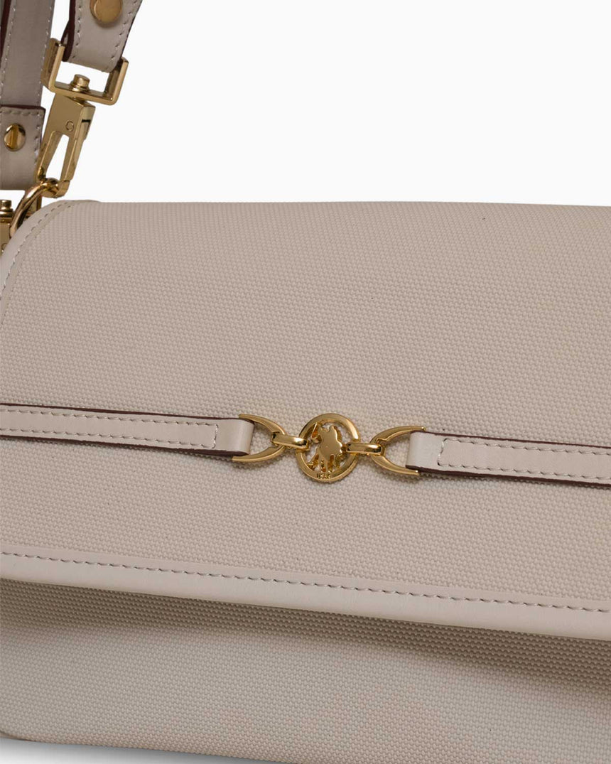 Us Polo Assn Logo Detaylı Çıkarılabilir Askılı El Çantası Taş