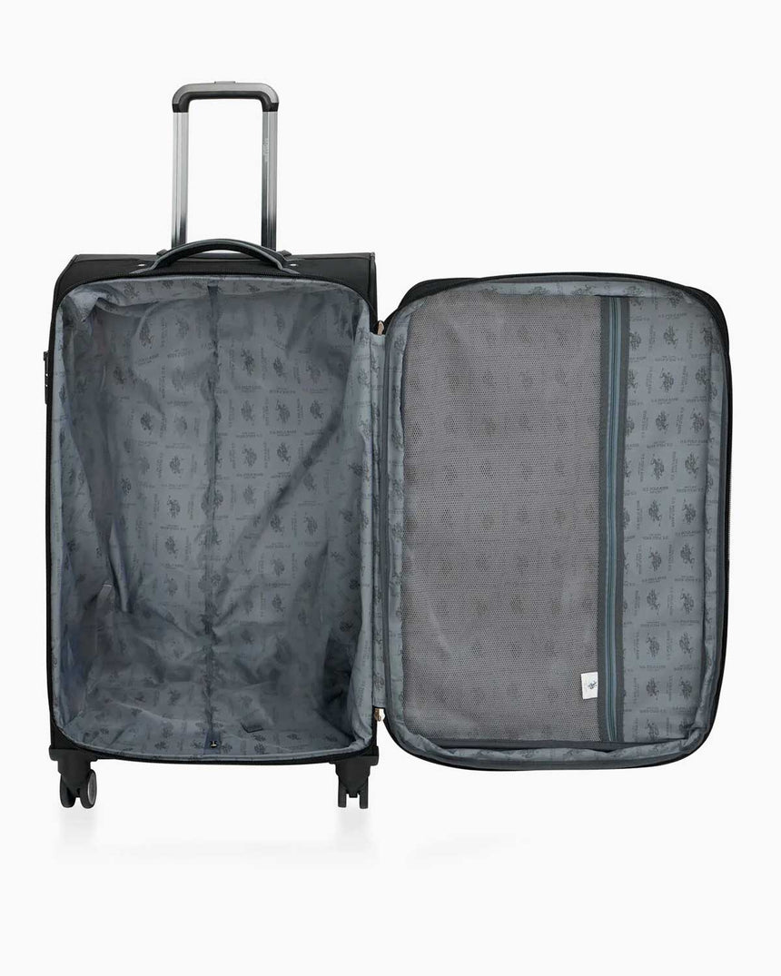 Us Polo Assn Büyük Boy Kumaş Valiz Siyah