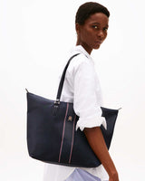 Tommy Hilfiger Poppy Tote Corp El Çantası Space Blue Corp