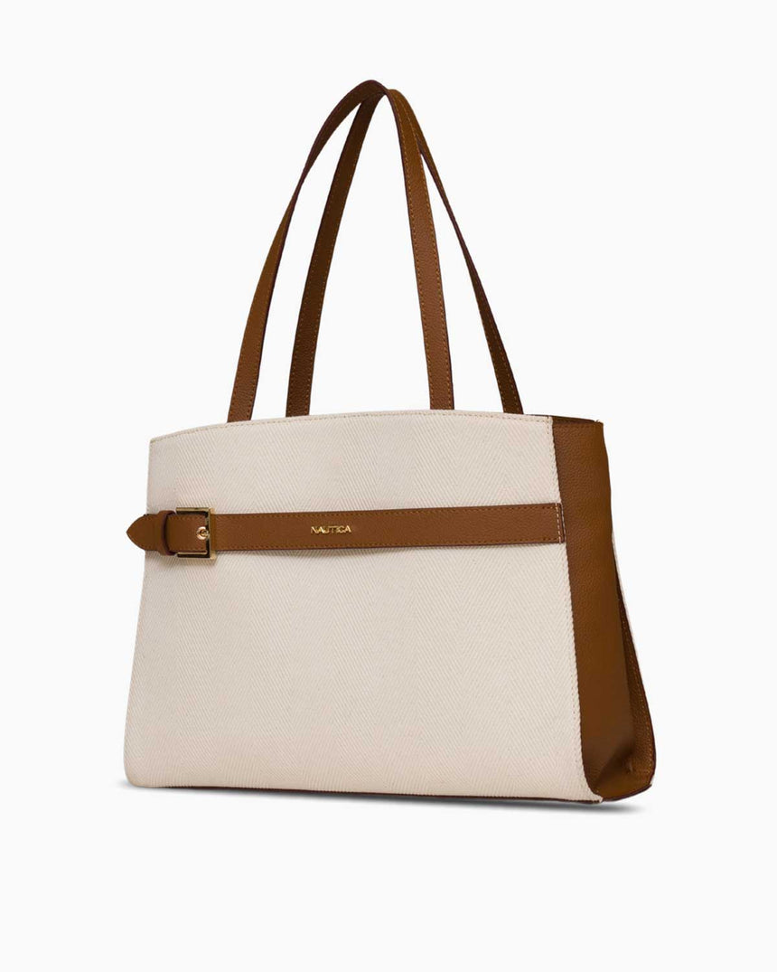 Nautica Logolu El Çantası Bej - Taba