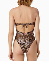 Guess One Pıece Kadın Mayo Iconıc Leopard Combo