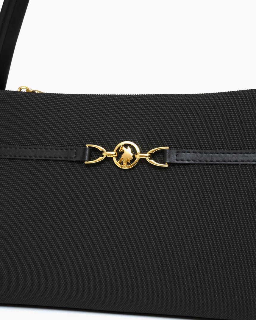 Us Polo Assn Aksesuar Detaylı Omuz Çantası Siyah