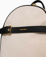 Nautica Kemer Detaylı Sırt Çantası Bej - Siyah