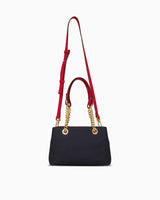 Us Polo Assn Zincir Detaylı El Çantası Lacivert - Kırmızı - Beyaz