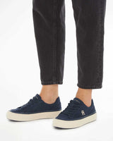 Tommy Hilfiger Linnen Low Top Sneaker Space Blue