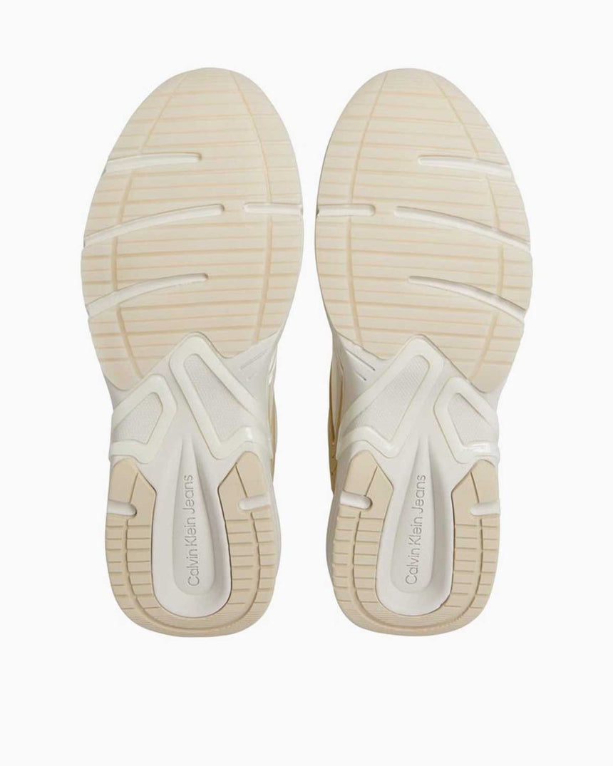 Calvin Klein Tennis Lace Up Logolu Sneakers Creamy White/Eggshell/Khaki