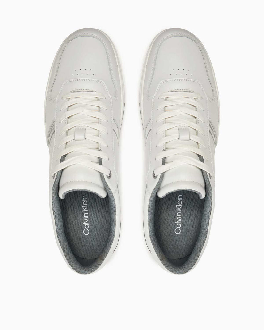 Calvin Klein Low Top Lace Up Logo Erkek Sneaker White/Granite Road
