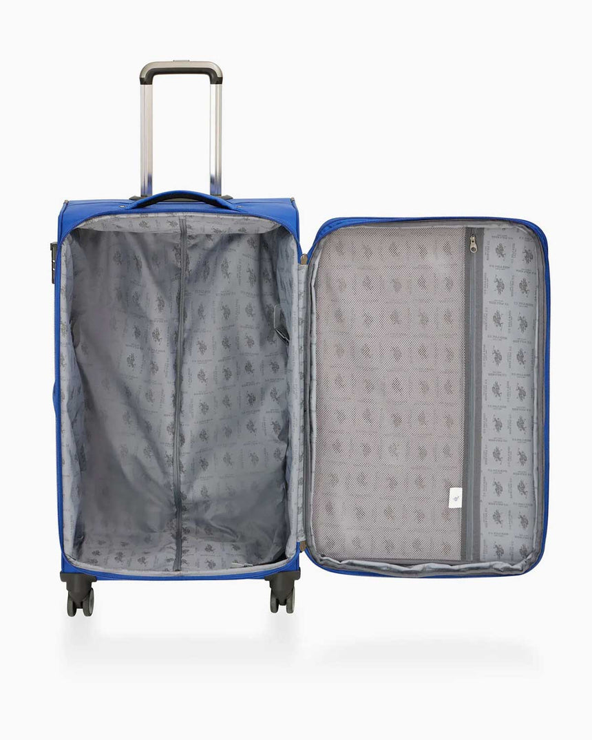 Us Polo Assn Geniş İç Hacimli Kabin Boy Kumaş Valiz Lacivert