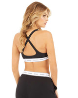 Guess Carrie Padded Triangle Bralet Jet Black