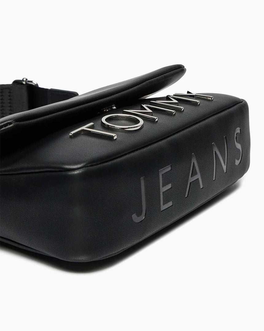 Tommy Hilfiger Bold Elongated Mini Omuz Çantası Black