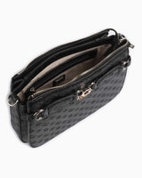 Guess Arlenal Logo Crossbody Çapraz Askılı Çanta Black Logo