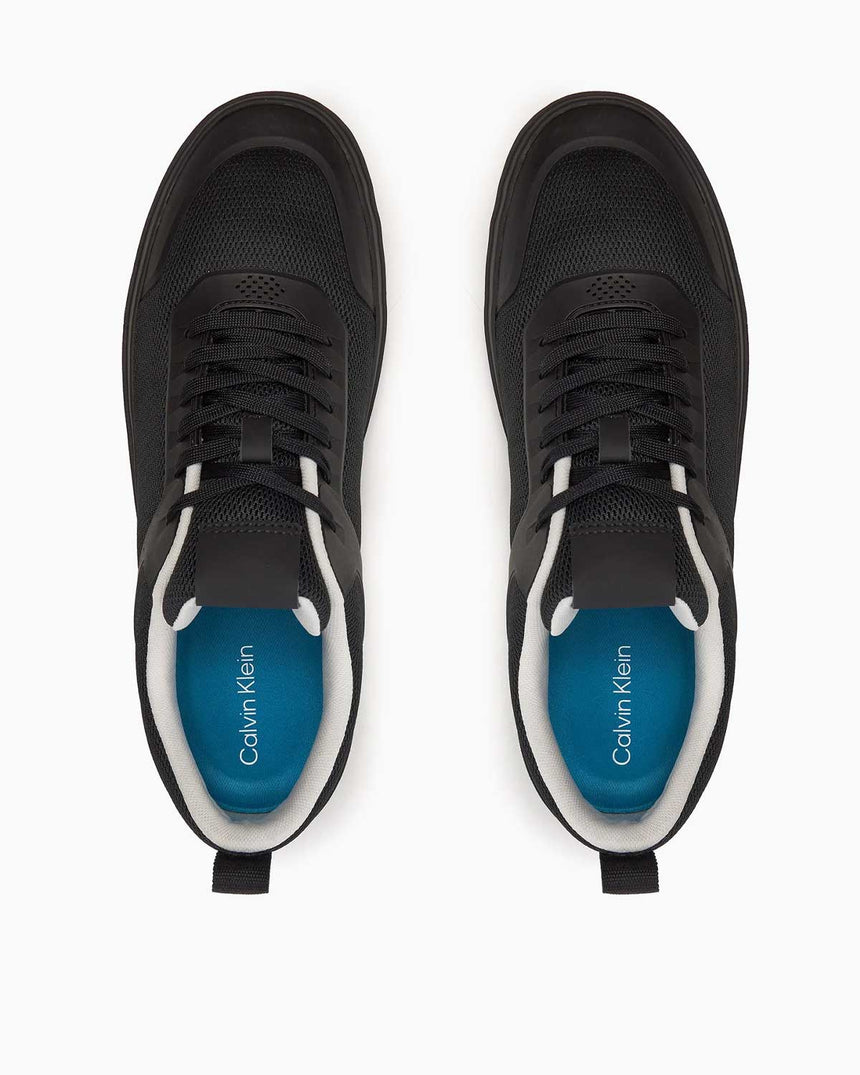 Calvin Klein Low Top Lace Up Knit Erkek Sneaker Black/Irongate