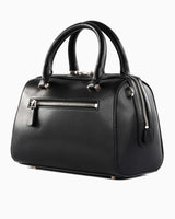 Guess Nelka Box Satchel Şerit Detaylı El Çantası Black