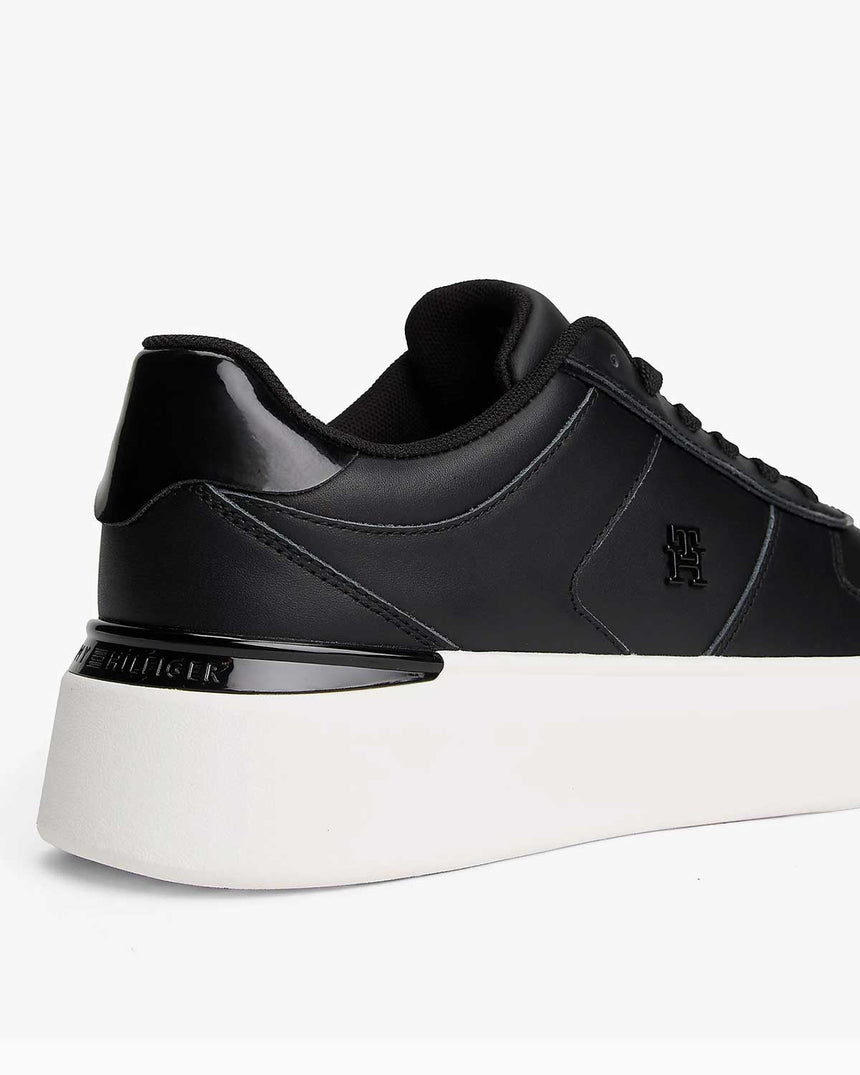 Tommy Hilfiger Estefania Patent Platform Kadın Sneaker Black
