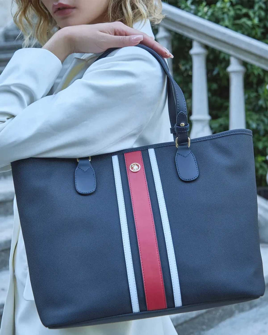 Us Polo Assn Omuz Çantası Lacivert - Beyaz - Kırmızı