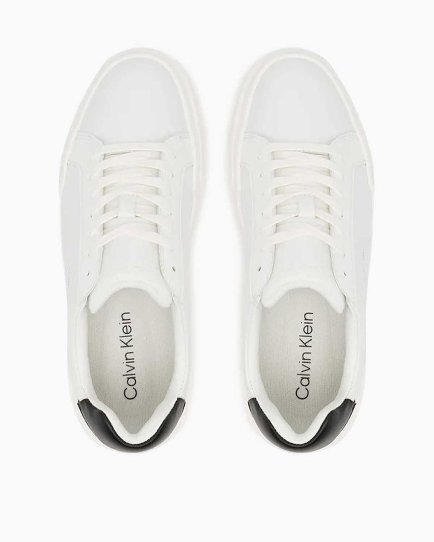 Calvin Klein Minerva Kısa Kalın Topuklu Kadın Sneaker Bright White/Black