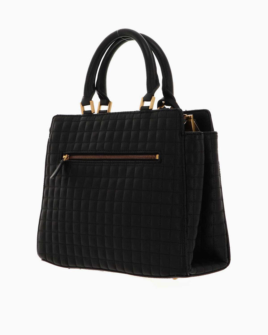 Guess Tia Luxury Satchel El Çantası Black