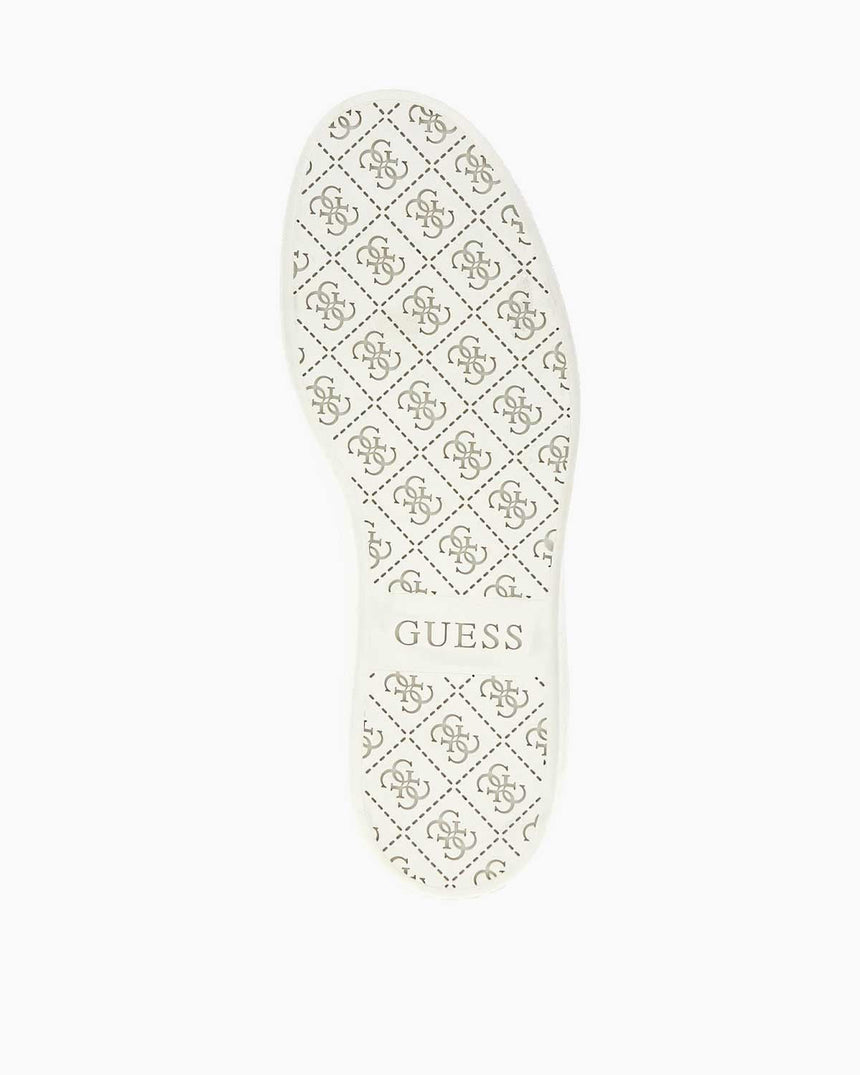 Guess Nola Bağcıklı Deri Sneaker Off White Black